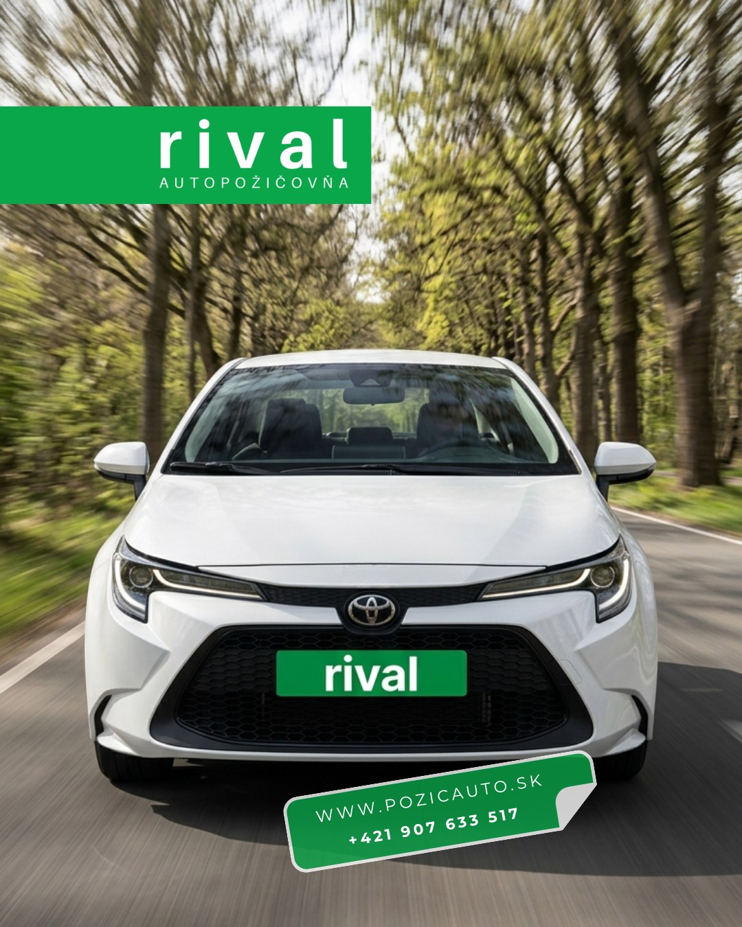 🛣️ Neprenajímaš len auto.
🗺️ Prenajímaš slobodu ísť, kam chceš a kedy chceš.
💚 R
